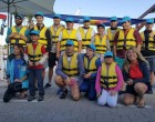 Els integrants del FS Castelldefels PC gaudeixen d’una jornada de vela adaptada al Port de Sitges