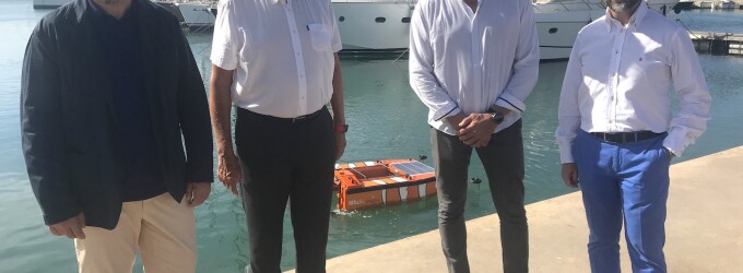 Marina Port Premià acoge la presentación del Dron Marítimo del Grupo SIFU para la limpieza de las aguas