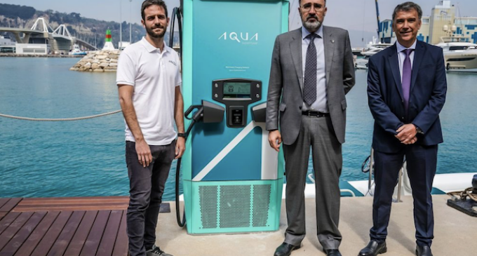El Port de Barcelona, Marina Vela Barcelona i Aqua superPower presenten el primer carregador ràpid per a embarcacions elèctriques en la Costa de Barcelona