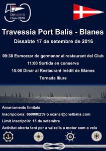 III Edició Travessia Port Balís-Blanes